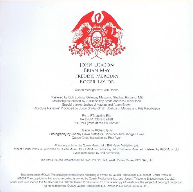 Queen  Absolute Greatest; Special Edition : Booklet 7